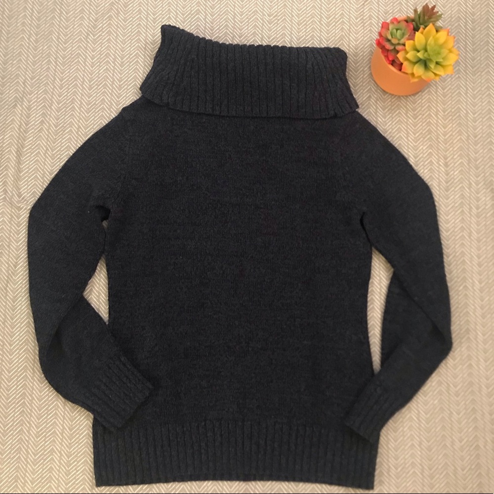 Lauren Ralph Lauren Blue Cowl Neck Sweater - Picture 4 of 4